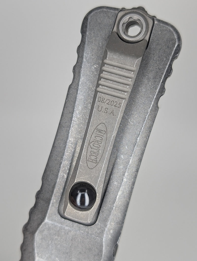 Microtech Combat Troodon Gen III Weathered Metal Apocalyptic Out the Front Knife