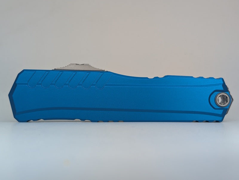 Microtech Cypher II Double Edge Blue Stonewash Standard Out the Front Knife