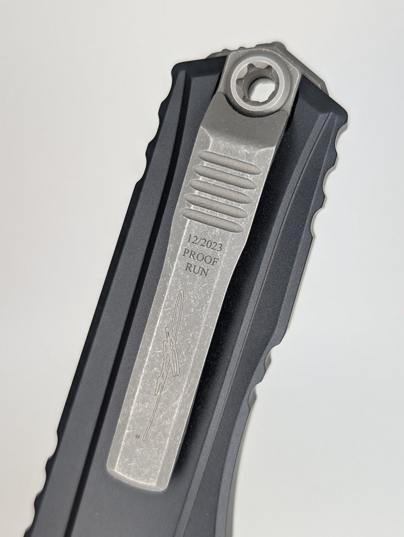 *Consignment* Microtech Cypher II Signature Series Proof Run Apocalyptic Out the Front Knife