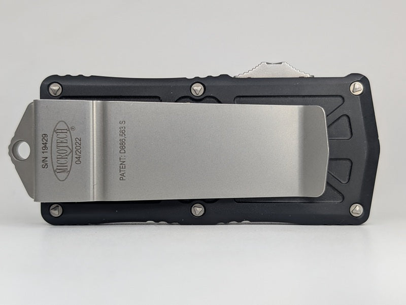*Consignment* Microtech Exocet Double Edge Stonewash Out the Front Knife