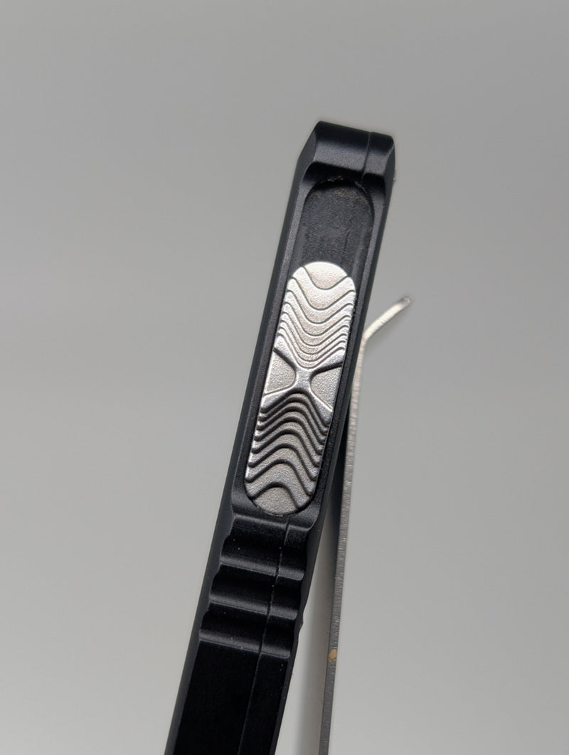*Consignment* Microtech Exocet Double Edge Stonewash Out the Front Knife
