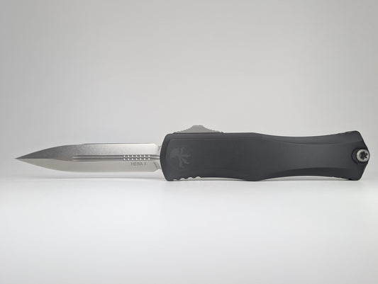 *Consignment* Microtech Hera II Double Edge Stonewash Out the Front Knife (1702-10)