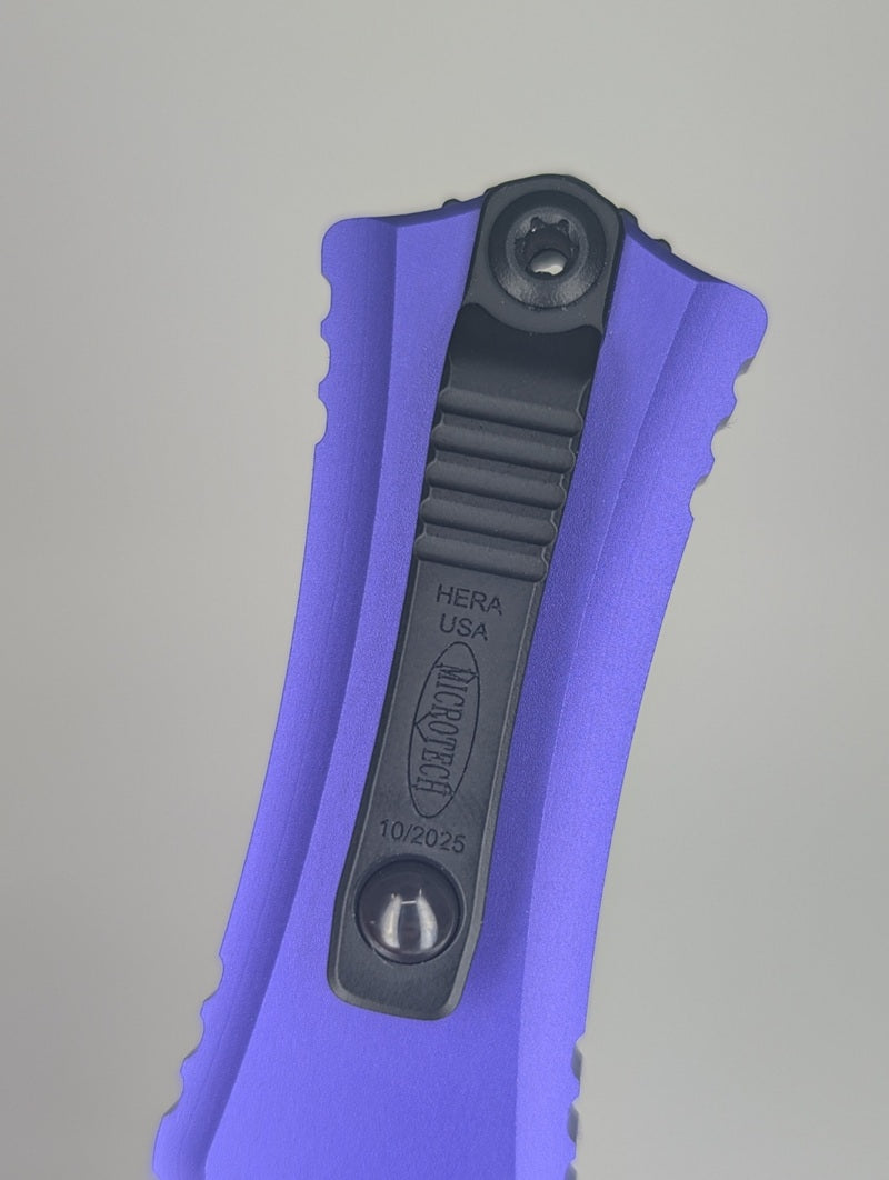 Microtech Hera II Mini Bayonet Purple DLC Out the Front Knife