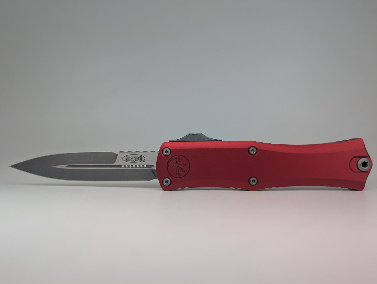Microtech Hera II Mini Bayonet Red Apocalyptic Out the Front Knife