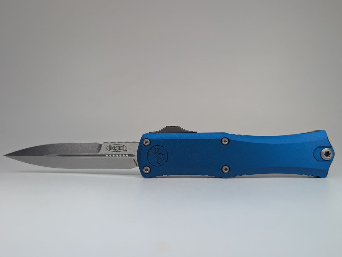 Microtech Hera II Mini Blue Bayonet Stonewash Out the Front Knife