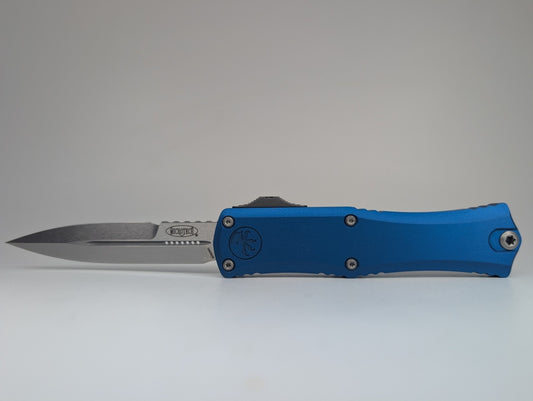 Microtech Hera II Mini Blue Bayonet Stonewash Out the Front Knife