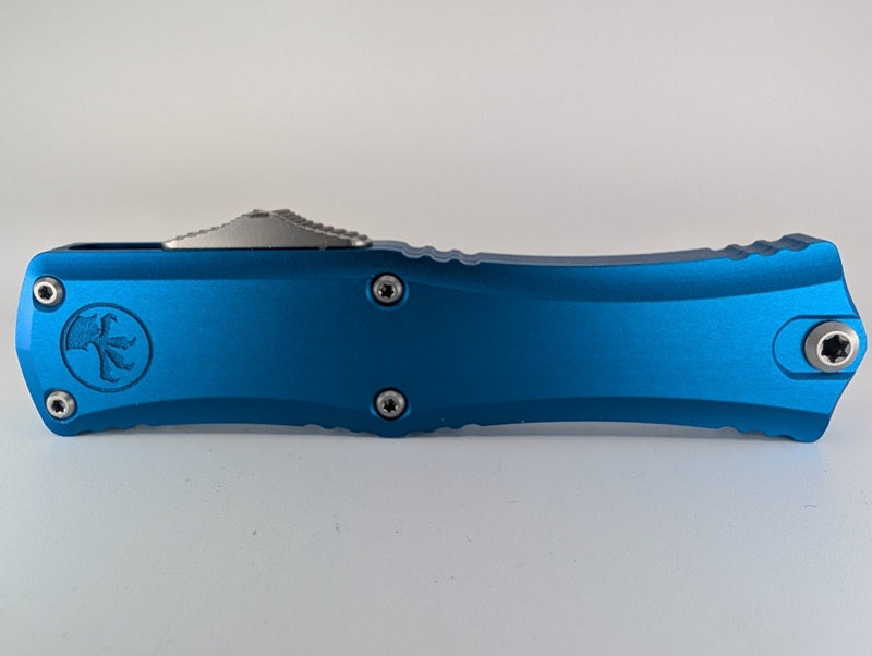 Microtech Hera II Mini Recurve Blue Stonewash Out the Front Knife