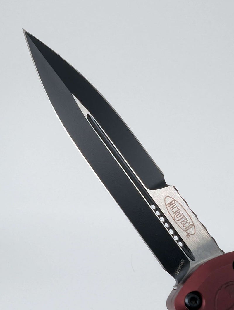 Microtech Hera II Mini Merlot Black Bayonet Blade Out the Front Knife