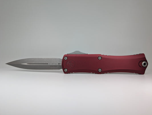 Microtech Hera II Mini D/E Merlot Apocalyptic Out the Front Knife