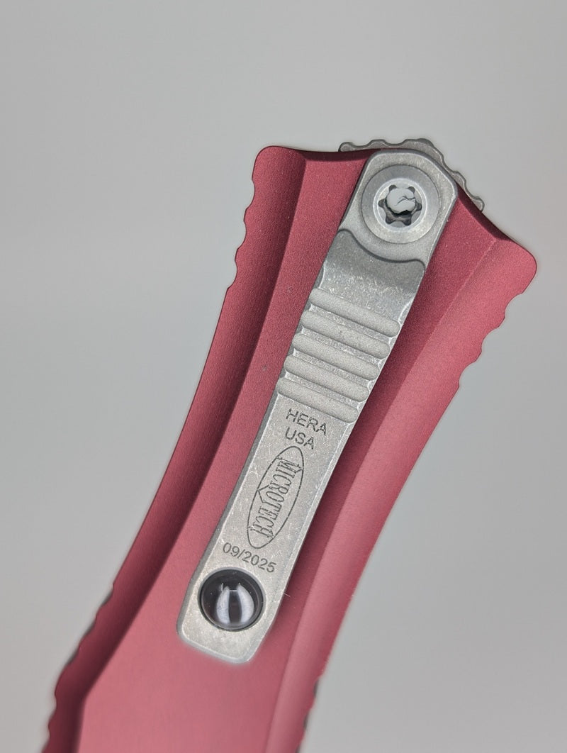 Microtech Hera II Mini D/E Merlot Apocalyptic Out the Front Knife