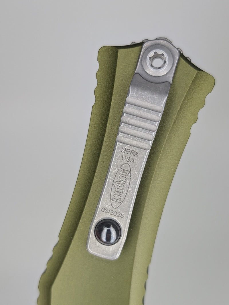 Microtech Hera II Mini S/E OD Green Apocalyptic Out the Front Knife