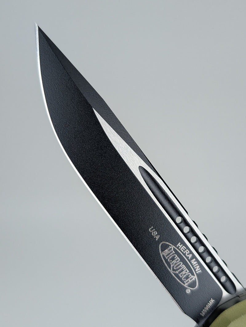 Microtech Hera II Mini S/E OD Green Black DLC Out the Front Knife