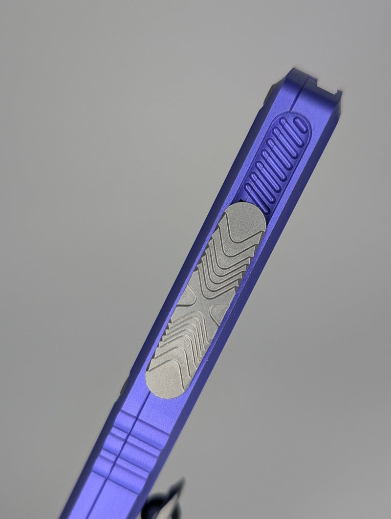 Microtech Hera II Mini Tanto Purple Stonewash Out the Front Knife