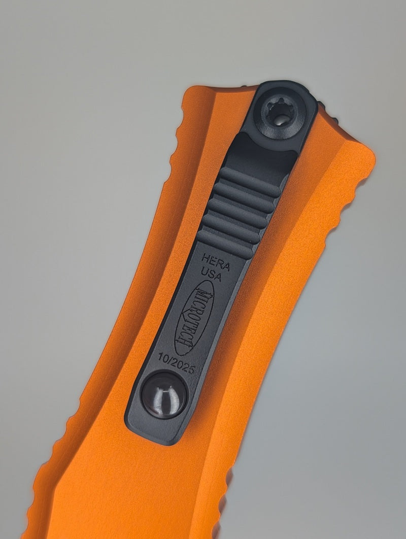 Microtech Hera II Mini Single Edge Orange DLC Out the Front Knife