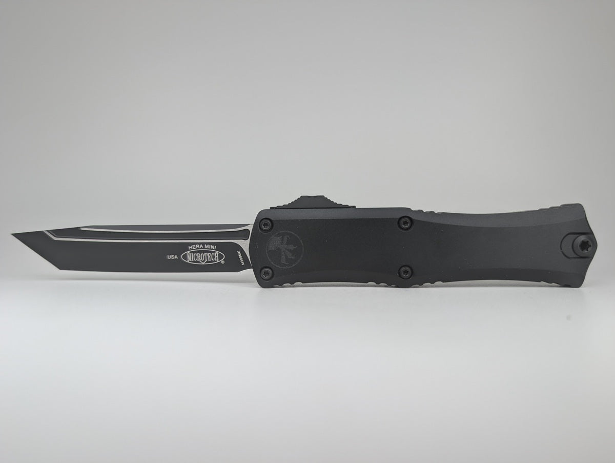 Microtech Hera II Mini Tanto Black Tactical Out the Front Knife