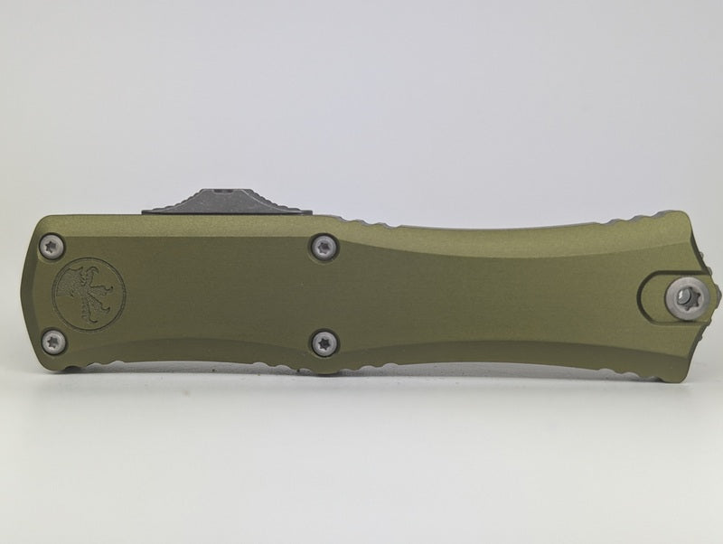 Microtech Hera II Mini Tanto OD Green Apocalyptic Out the Front Knife