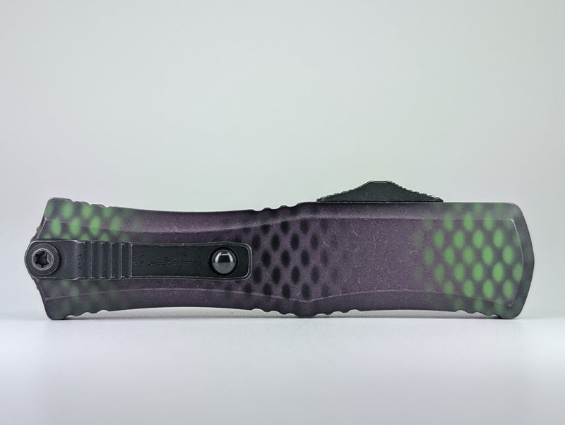 Microtech Hera II Mini S/E Signature Series Purple X-51 Out the Front Knife