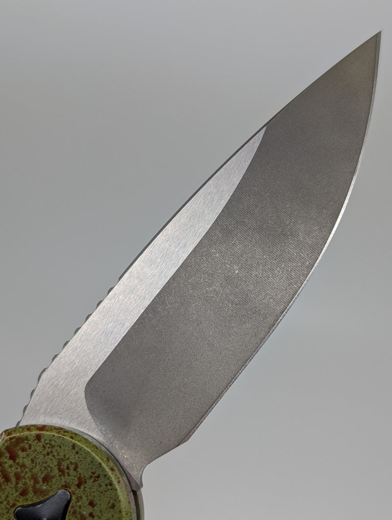 *Consignment* Microtech L.U.D.T. Outbreak Signature Series Deep Engraved Auto Folding Knife