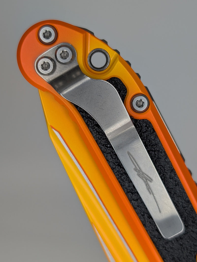 *Consignment* Microtech L.U.D.T. T/E Gen III Signature Series "Sunrise" Auto Folding Knife