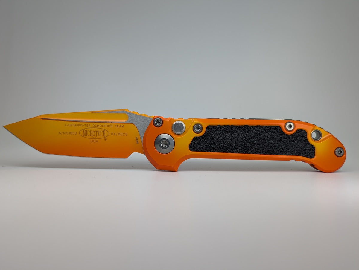 *Consignment* Microtech L.U.D.T. T/E Gen III Signature Series "Sunrise" Auto Folding Knife