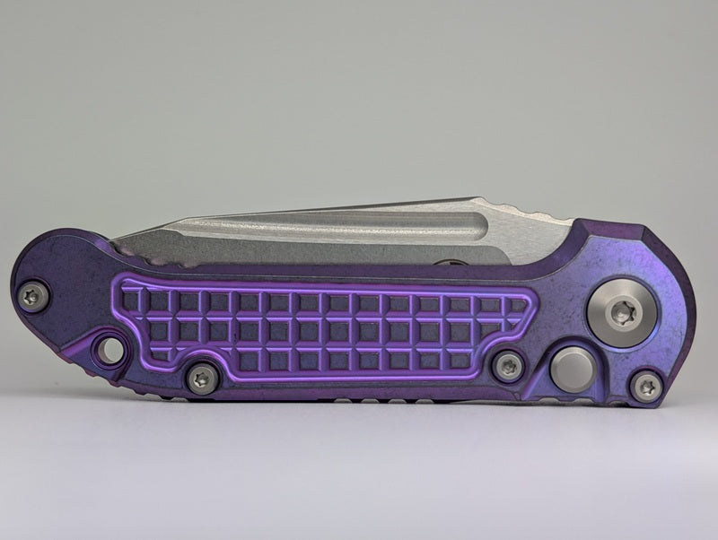Microtech L.U.D.T. T/E Marfione Select Purple Haze Frag Auto Folding Knife