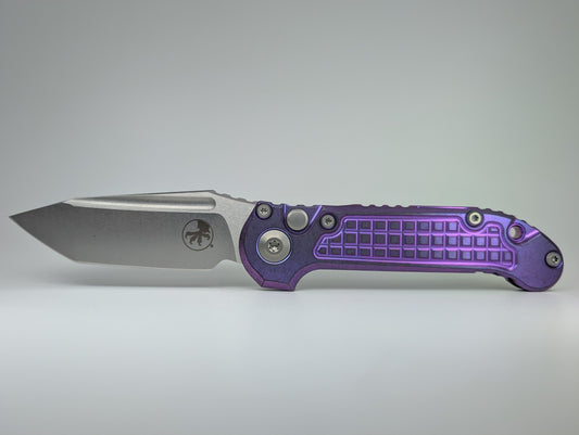 Microtech L.U.D.T. T/E Marfione Select Purple Haze Frag Auto Folding Knife