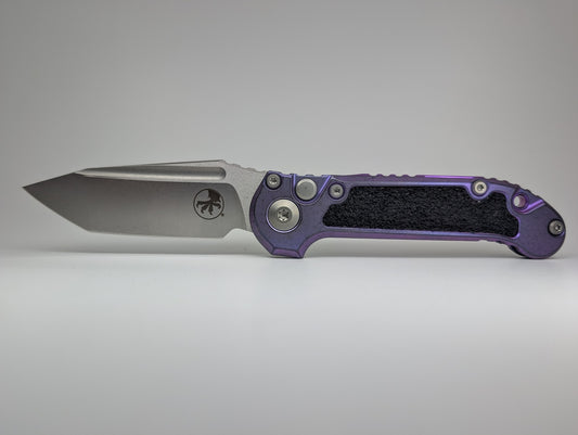 Microtech L.U.D.T. T/E Marfione Select Purple Haze / Textured Inlay Auto Folding Knife