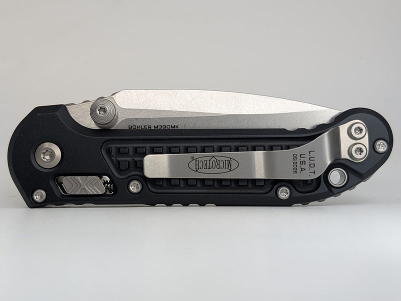Microtech L.U.D.T. RAM-LOK Black Frag Aluminum Stonewash Folding Knife