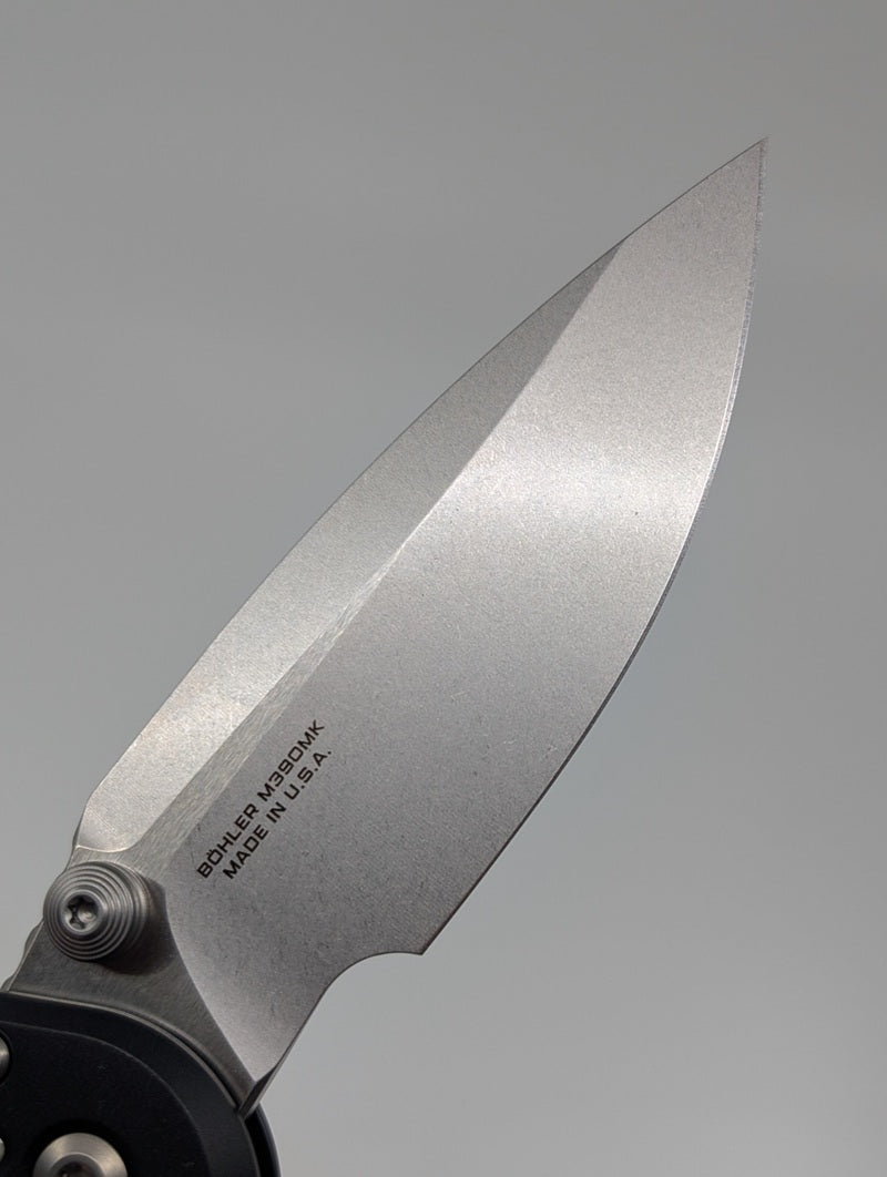 Microtech L.U.D.T. RAM-LOK Black Frag Aluminum Stonewash Folding Knife