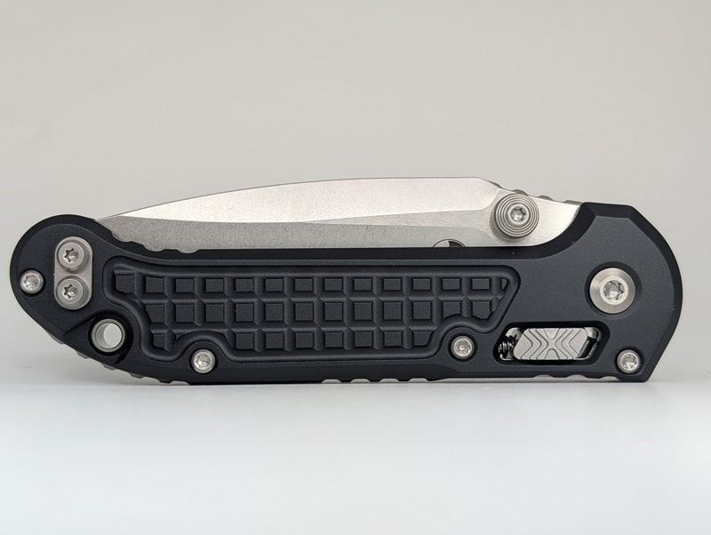 Microtech L.U.D.T. RAM-LOK Black Frag Aluminum Stonewash Folding Knife