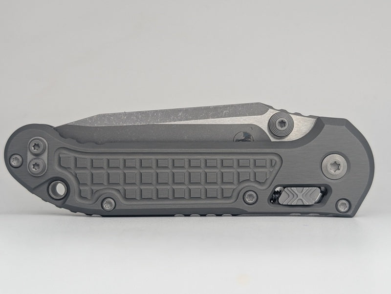 Microtech L.U.D.T. RAM-LOK Tanto Frag Natural Clear Apocalyptic Manual Folder