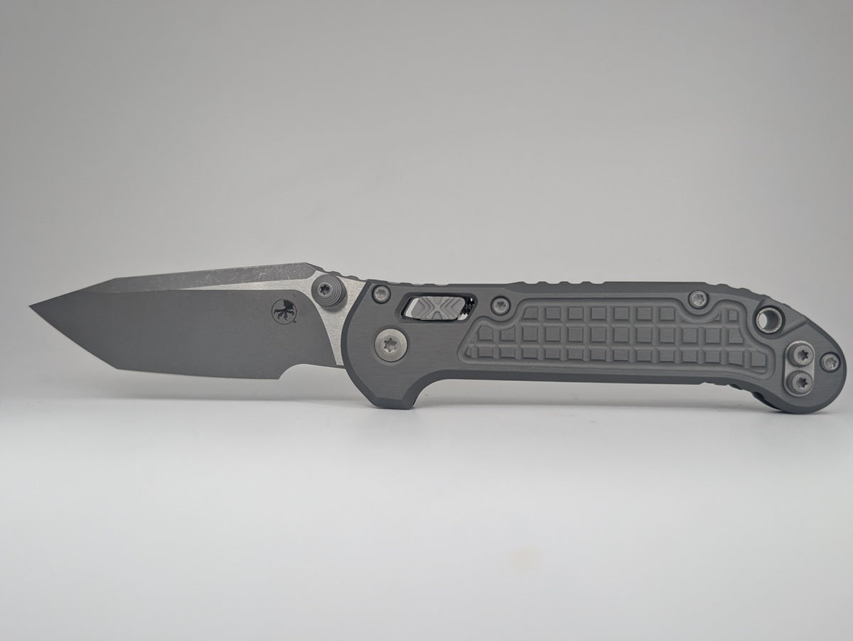 Microtech L.U.D.T. RAM-LOK Tanto Frag Natural Clear Apocalyptic Manual Folder
