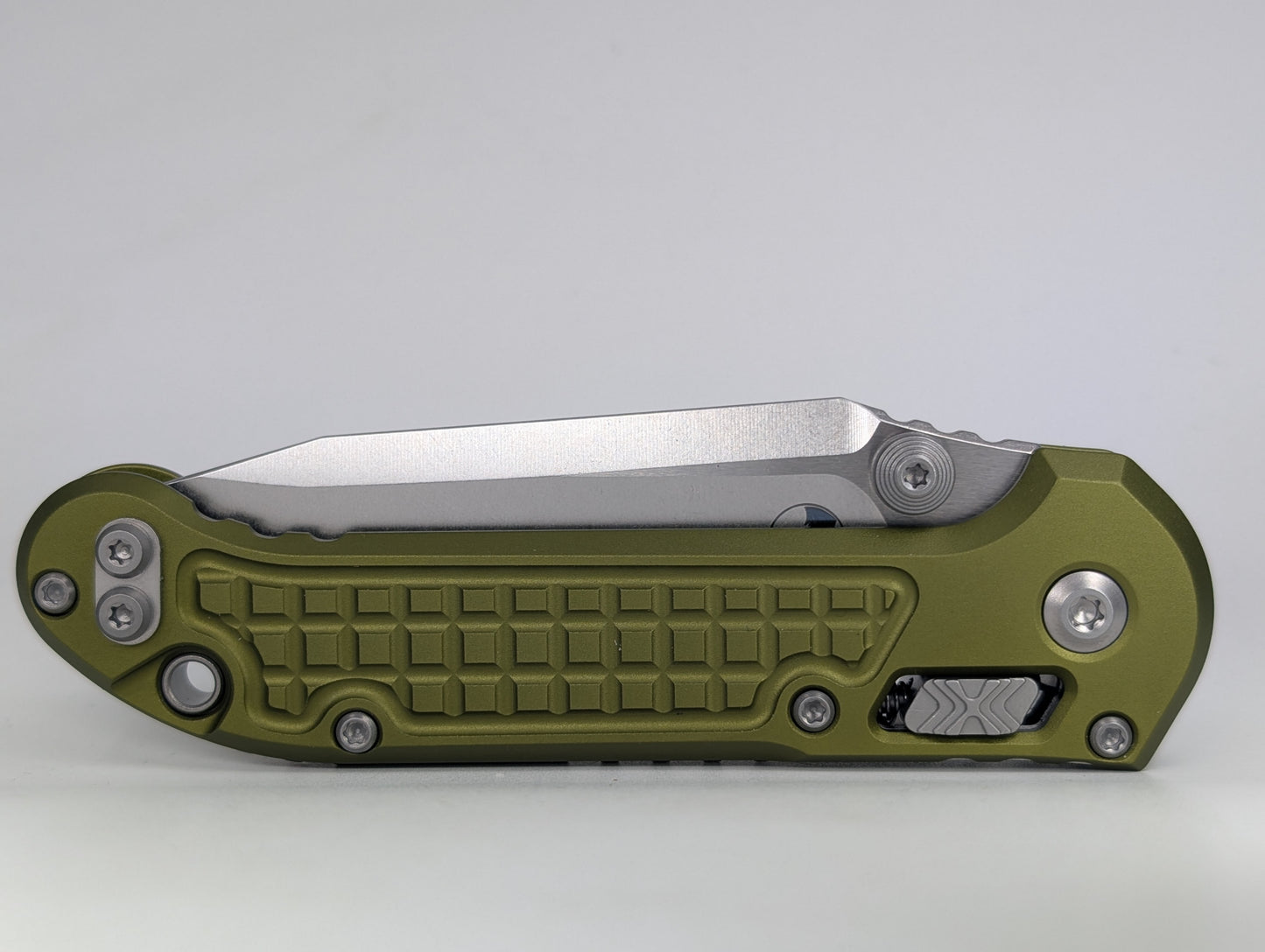 Microtech L.U.D.T. Tanto RAM-LOK Frag OD Green Stonewash Folding Knife