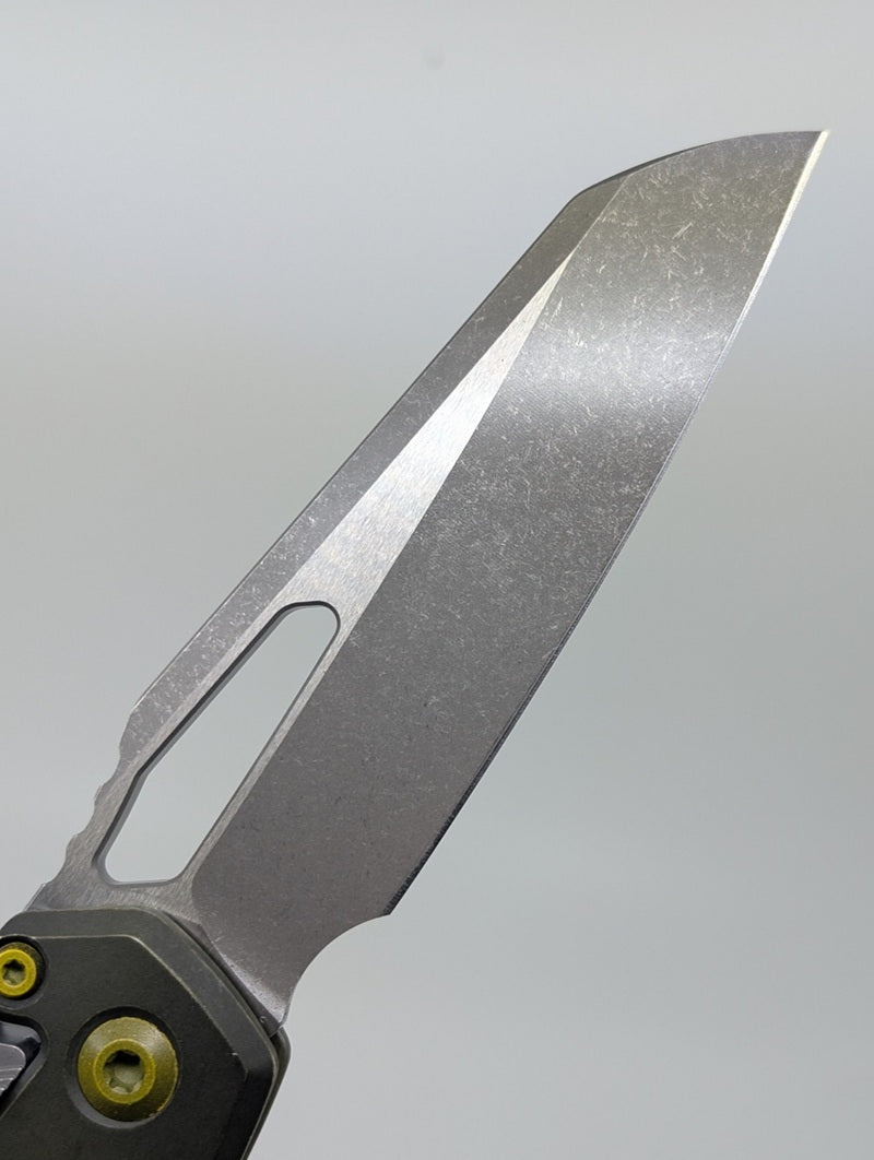 Microtech MSI S/E Frag Distressed Grenade Green Apocalyptic RAM-LOK Folding Knife