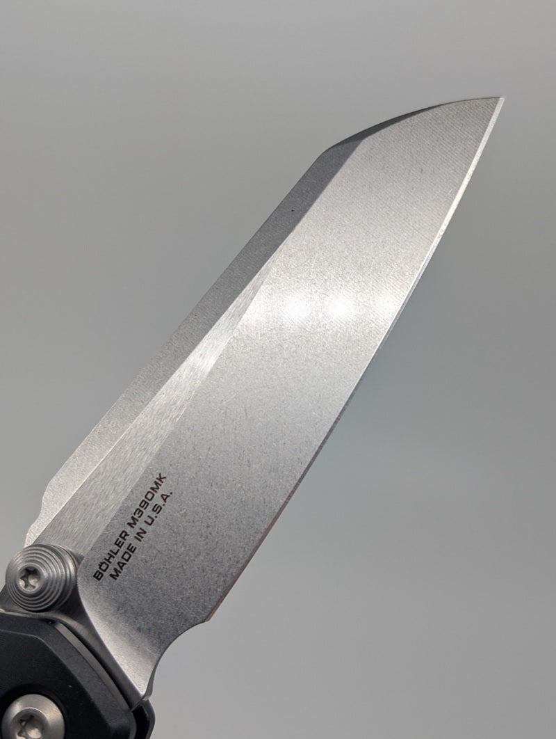 Microtech MSI Mini S/E Frag Black Aluminum Stonewash RAM-LOK Folding Knife