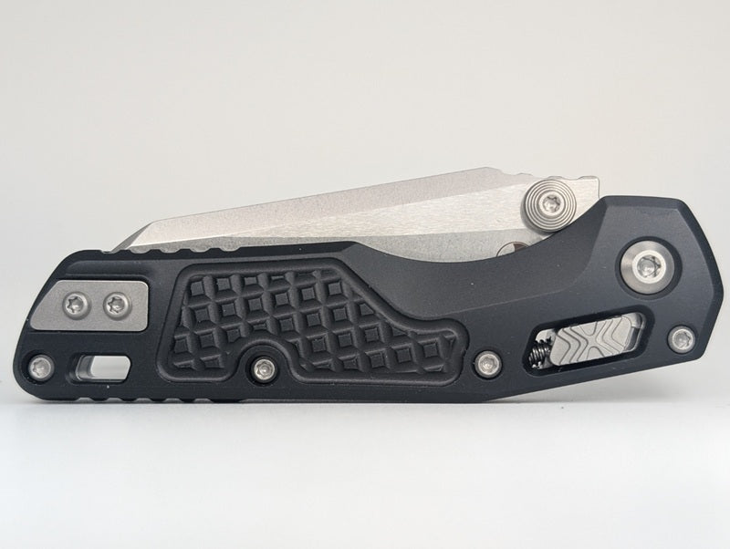 Microtech MSI Mini S/E Frag Black Aluminum Stonewash RAM-LOK Folding Knife