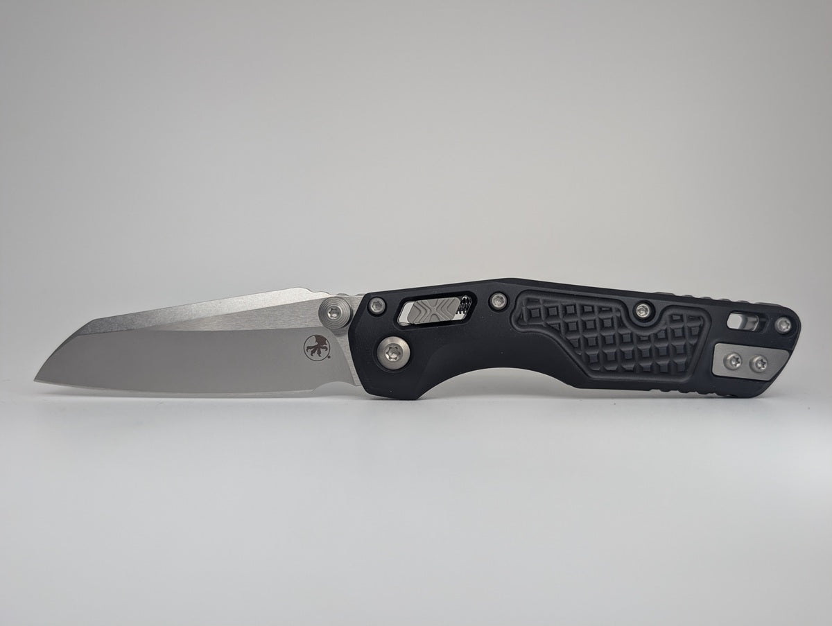 Microtech MSI Mini S/E Frag Black Aluminum Stonewash RAM-LOK Folding Knife