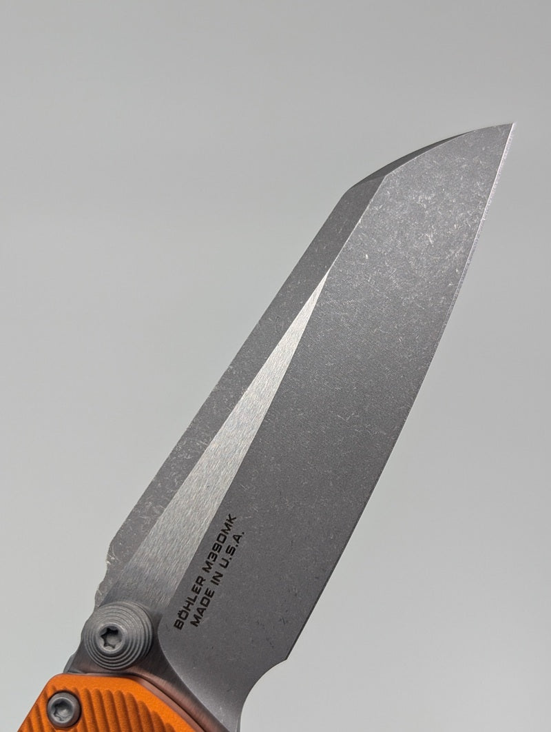 Microtech MSI Mini Fluted Aluminum Orange Apocalyptic RAM-LOK Folding Knife