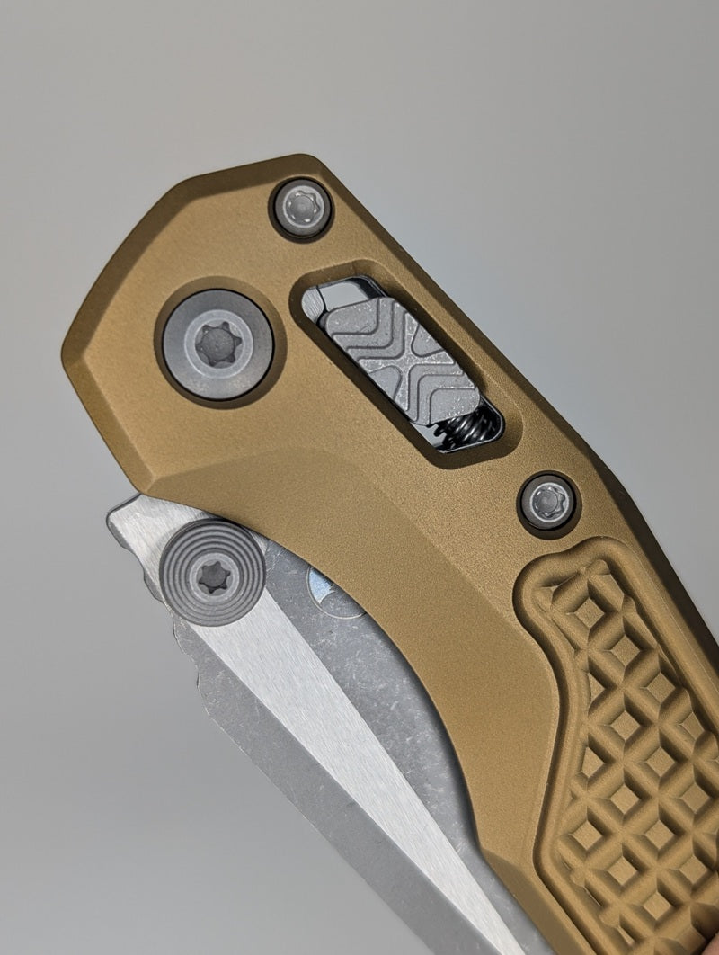 Microtech MSI Mini S/E Frag Tan Apocalyptic Folding Knife