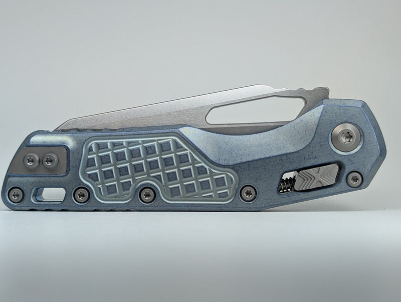 Microtech MSI RAM-LOK Marfione Select Ice Blue Frag Titanium Folding Knife