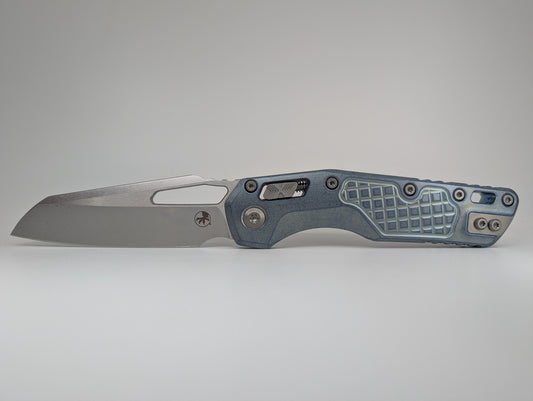 Microtech MSI RAM-LOK Marfione Select Ice Blue Frag Titanium Folding Knife