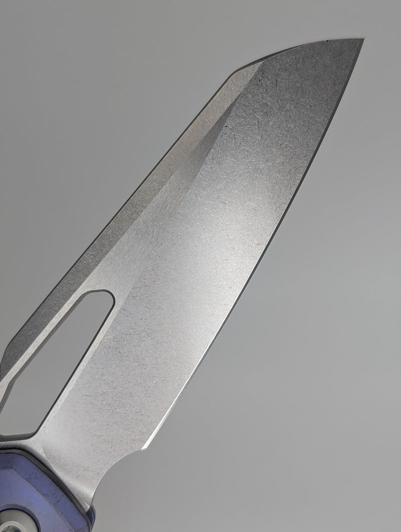 Microtech MSI RAM-LOK Marfione Select Purple Haze Frag Ti Stonewash Folding Knife