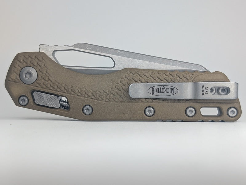 Microtech MSI S/E Tri-Grip Polymer Dark Earth Apocalyptic Folding Knife