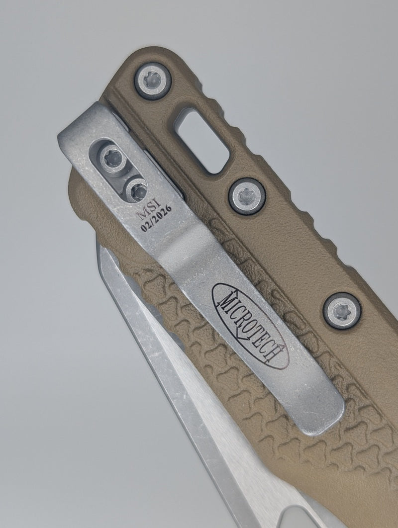 Microtech MSI S/E Tri-Grip Polymer Dark Earth Apocalyptic Folding Knife