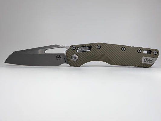Microtech MSI S/E Fluted G-10 OD Green Apocalyptic RAM-LOK Folding Knife