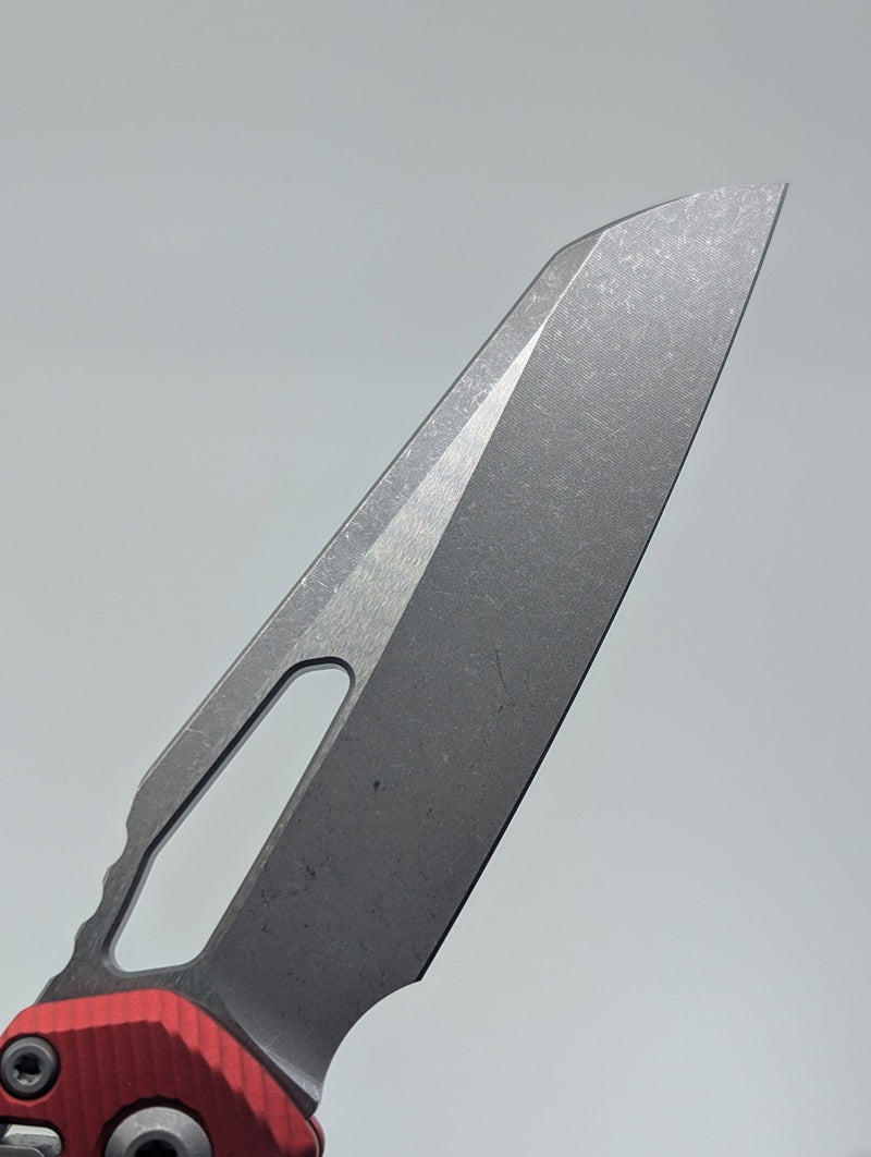 Microtech MSI S/E Fluted Aluminum Red Apocalyptic RAM-LOK Folding Knife