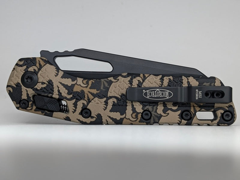 Microtech MSI S/E Tri-Grip Polymer Claw Camo DLC RAM-LOK Folding Knife