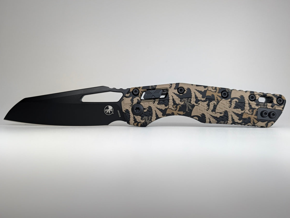 Microtech MSI S/E Tri-Grip Polymer Claw Camo DLC RAM-LOK Folding Knife