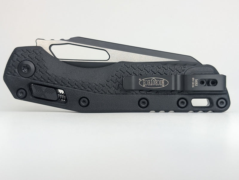 Microtech MSI S/E Tri-Grip Polymer Black Tactical Folding Knife