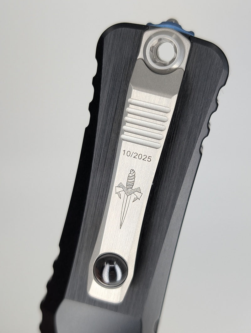 Microtech Marfione Combat Troodon LT Double Edge Mirror Polish Out the Front Knife